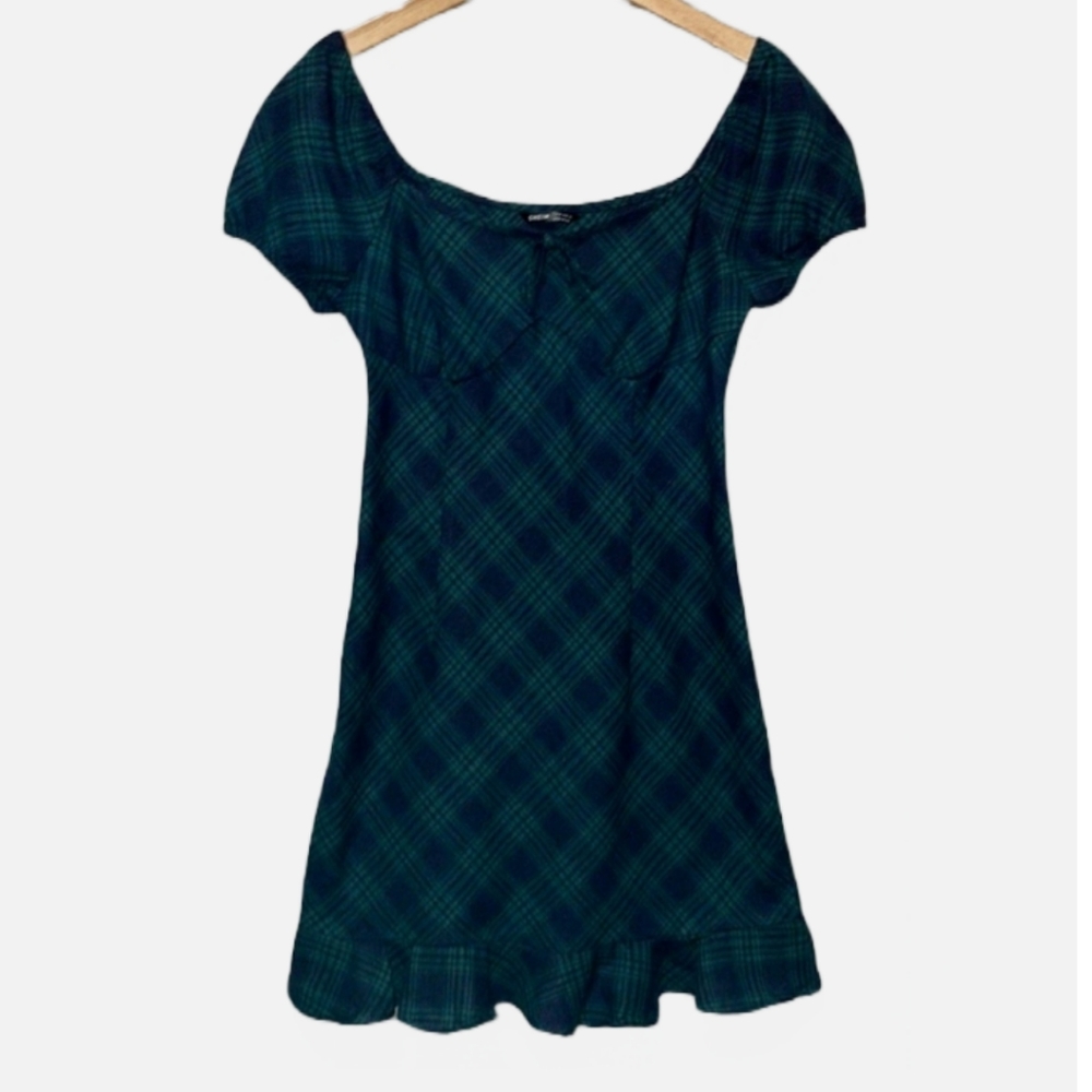 SHEIN Flannel Plaid Dress Medium